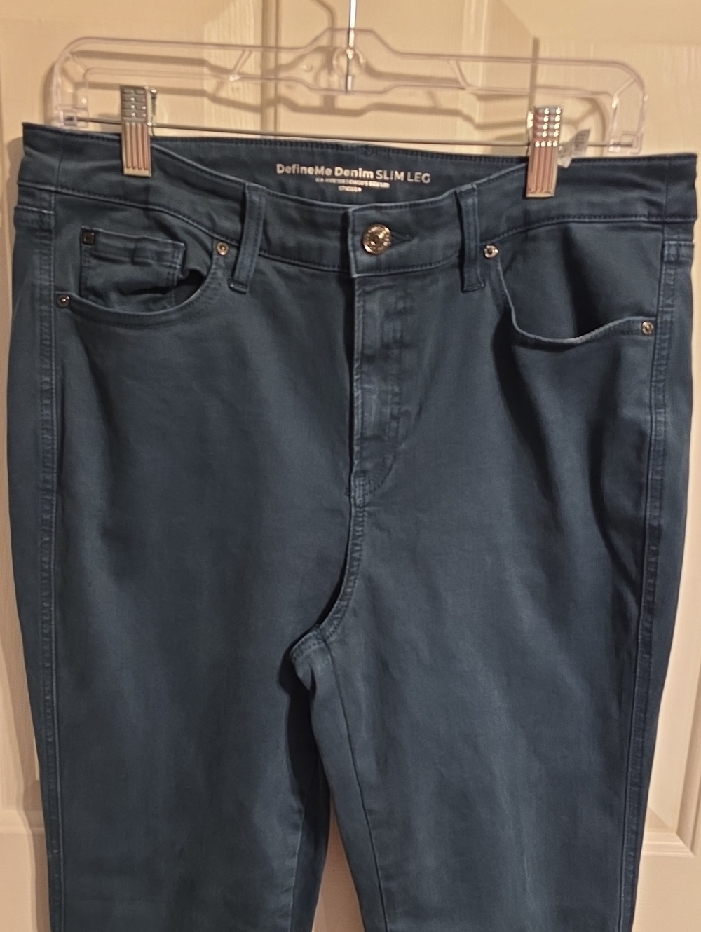 Chico's 1.5R Slim Leg Jeans - Teal Blue